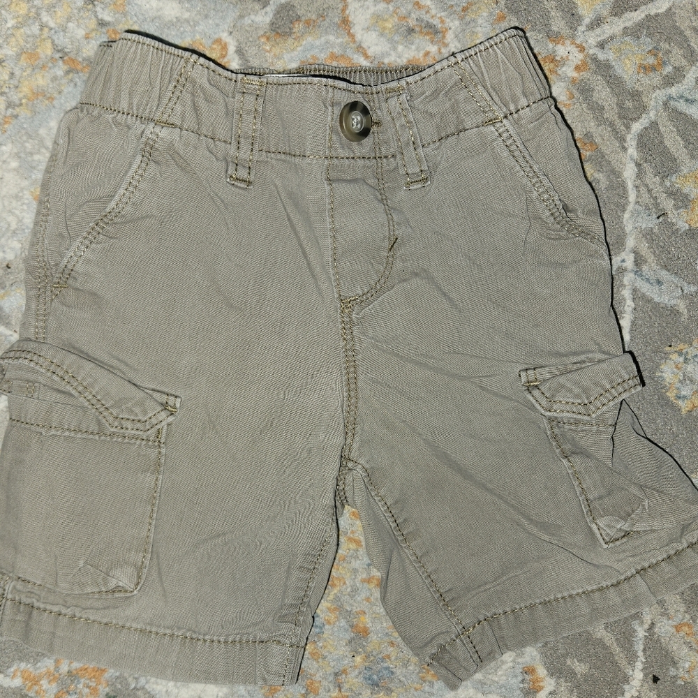 Toddler Boy's Cargo Khaki Shorts